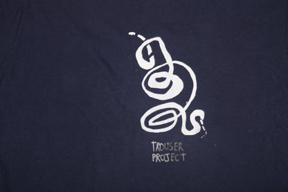 Upcycled Illustrated Screenprint T-shirt (L)