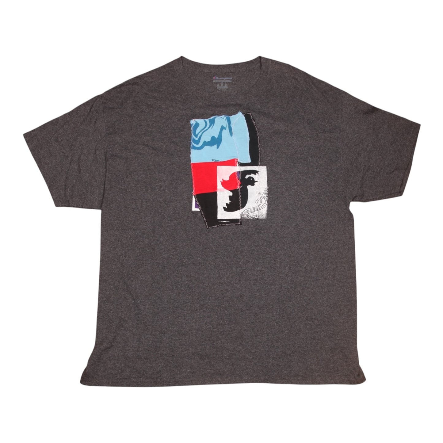 Upcycled Illustrated Screenprint T-shirt (XL)