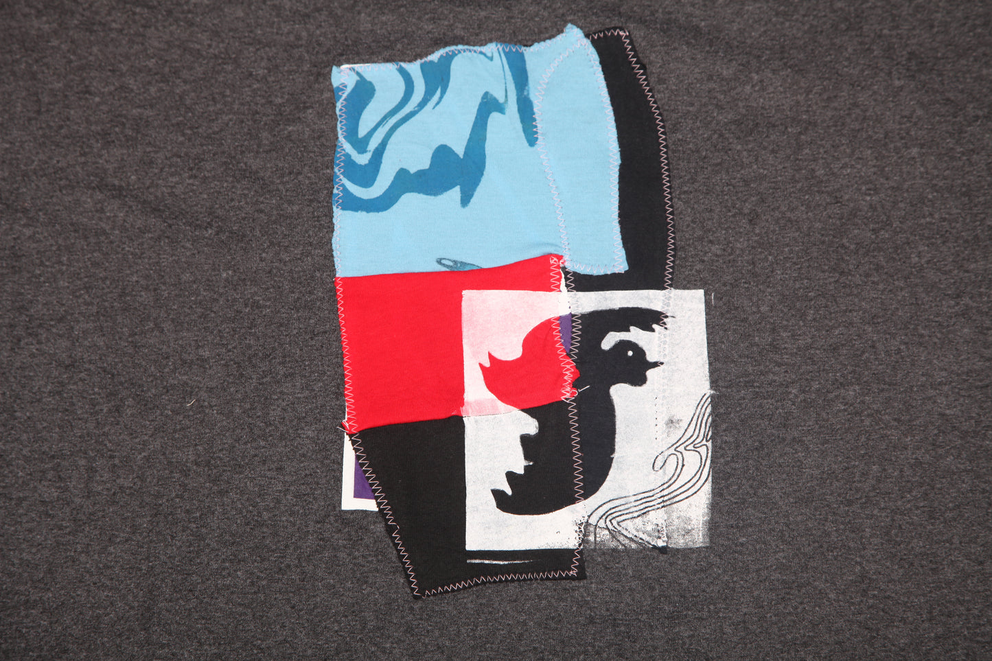 Upcycled Illustrated Screenprint T-shirt (XL)