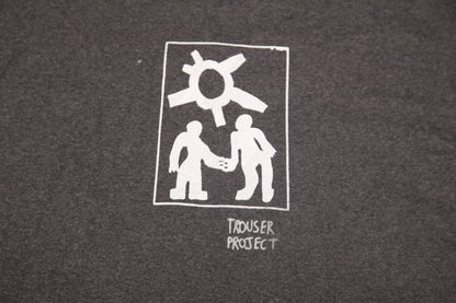 Upcycled Illustrated Screenprint T-shirt (XL)
