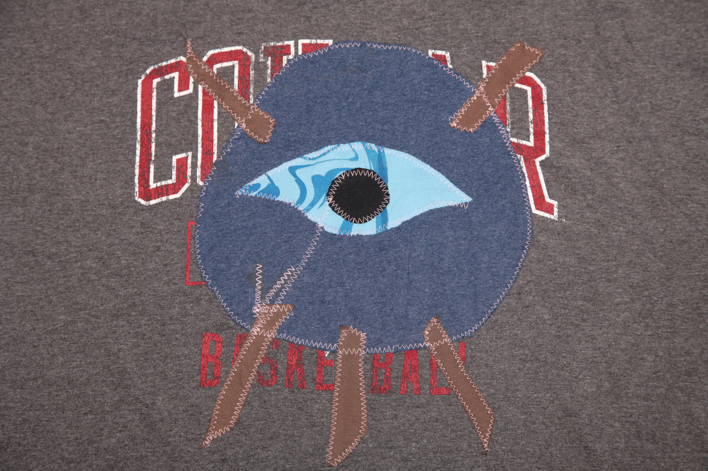 Upcycled Illustrated Screenprint T-shirt (2XL)