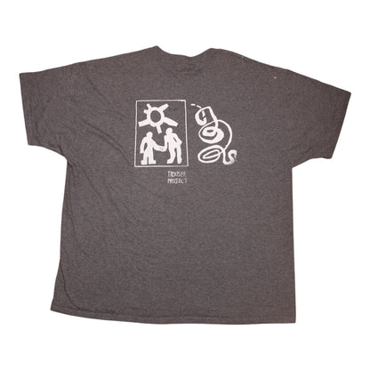 Upcycled Illustrated Screenprint T-shirt (2XL)
