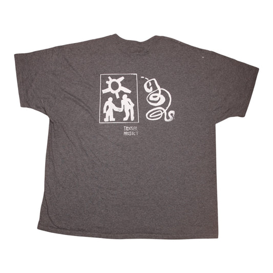 Upcycled Illustrated Screenprint T-shirt (2XL)