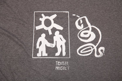 Upcycled Illustrated Screenprint T-shirt (2XL)