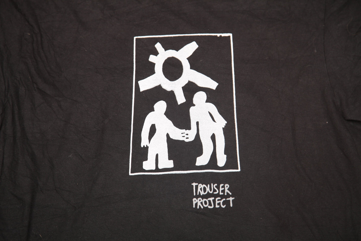 Upcycled Illustrated Screenprint T-shirt (L)