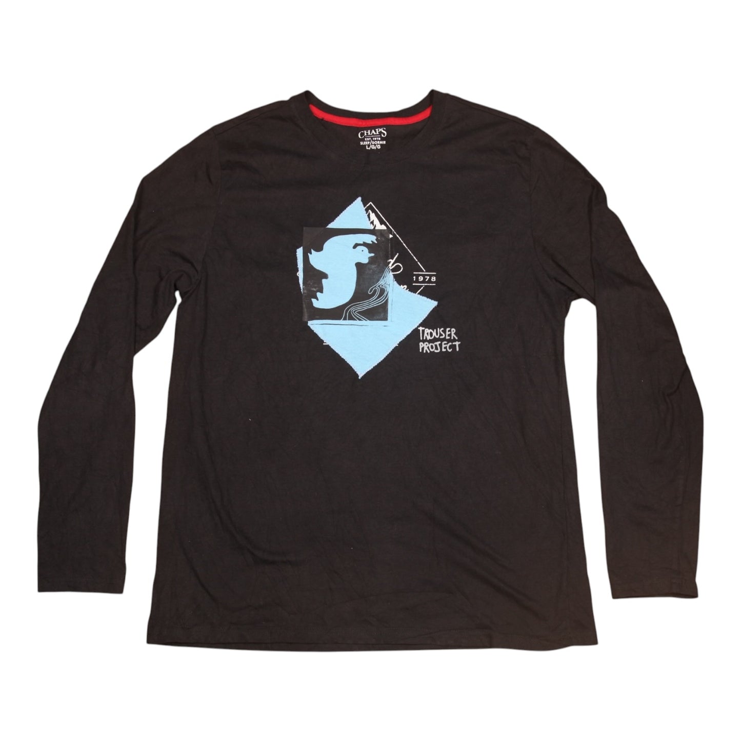 Upcycled Illustrated Screenprint T-shirt (L)