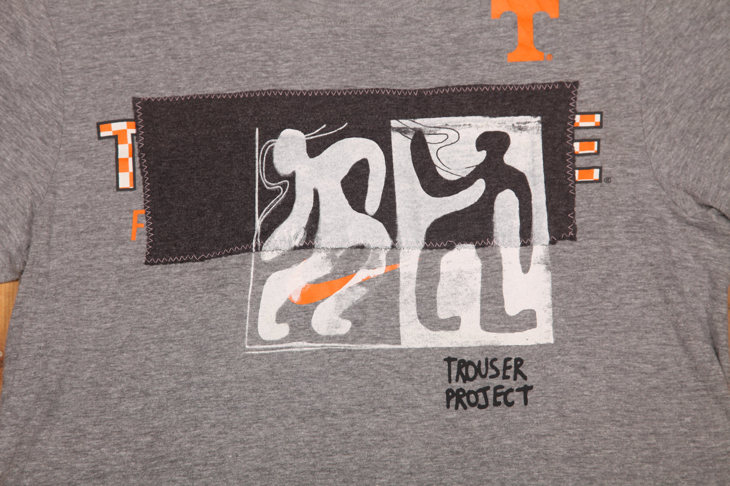 Upcycled Illustrated Screenprint T-shirt (M)