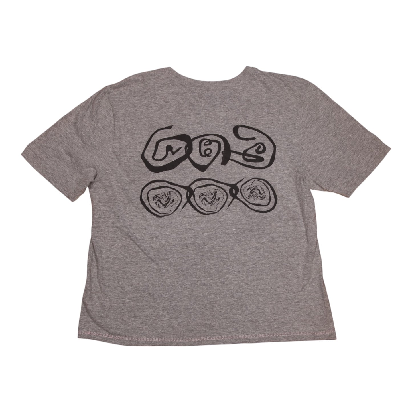 Upcycled Illustrated Screenprint T-shirt (M)