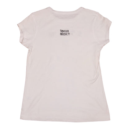Upcycled Illustrated Screenprint T-shirt (S)