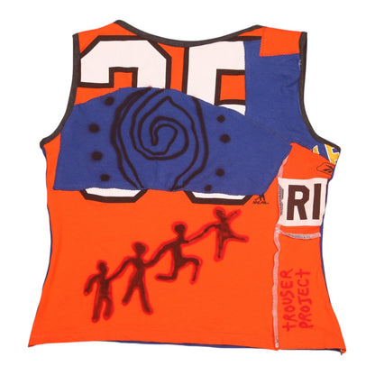 Reworked Screenprint Vest Top (UK12/14)