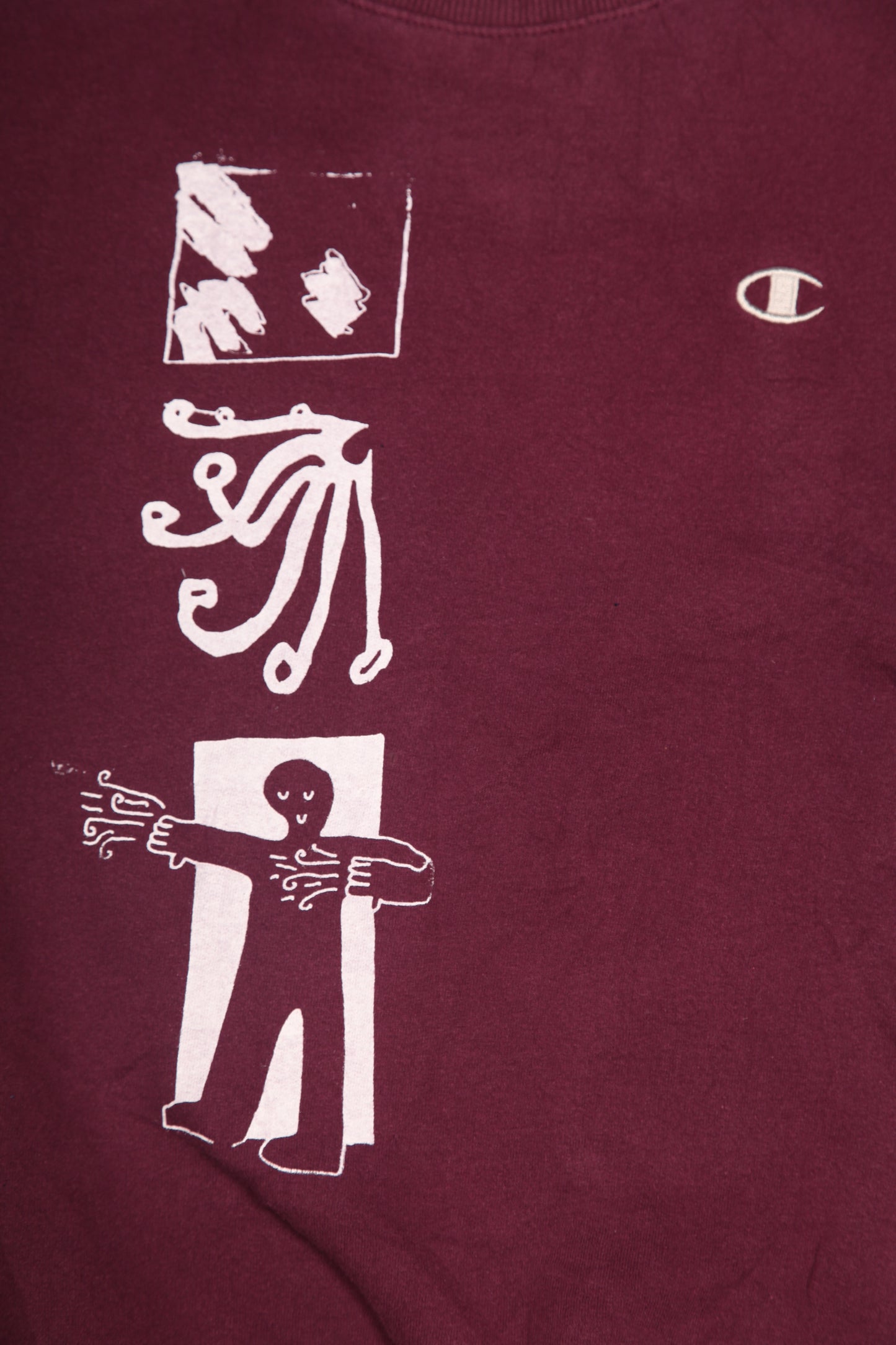 Vintage Upcycled Screenprint Jumper (M)