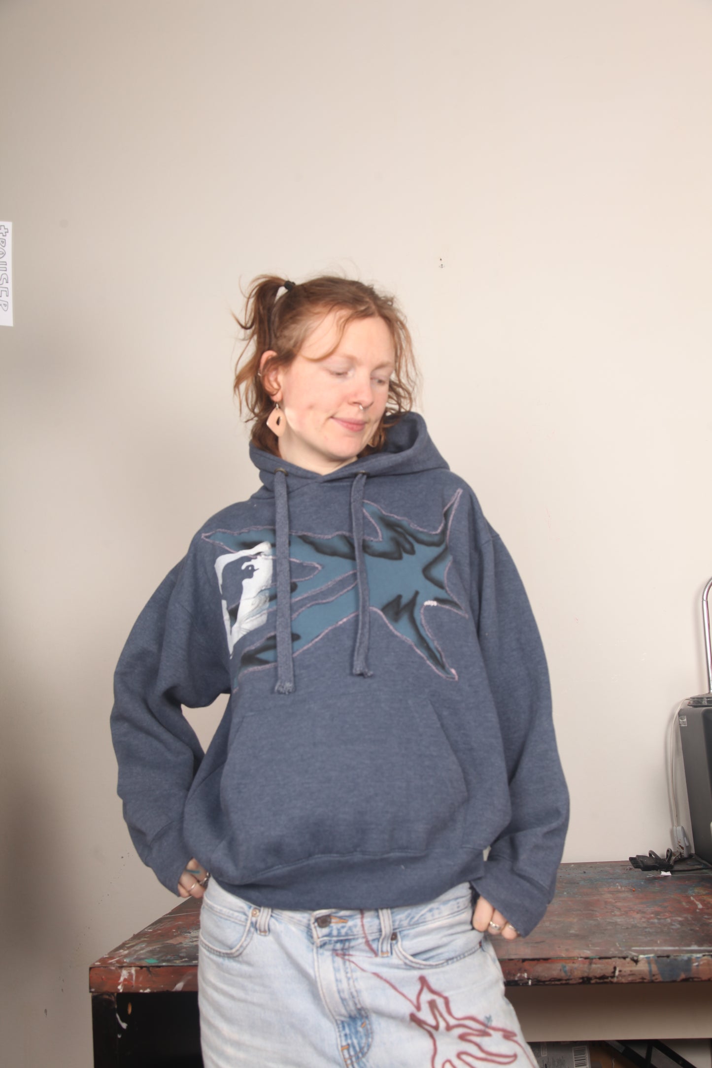 Upcycled Graphic Hoodie (M)