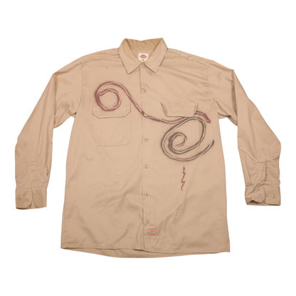 Worker Shirt Upcycled Design (M)