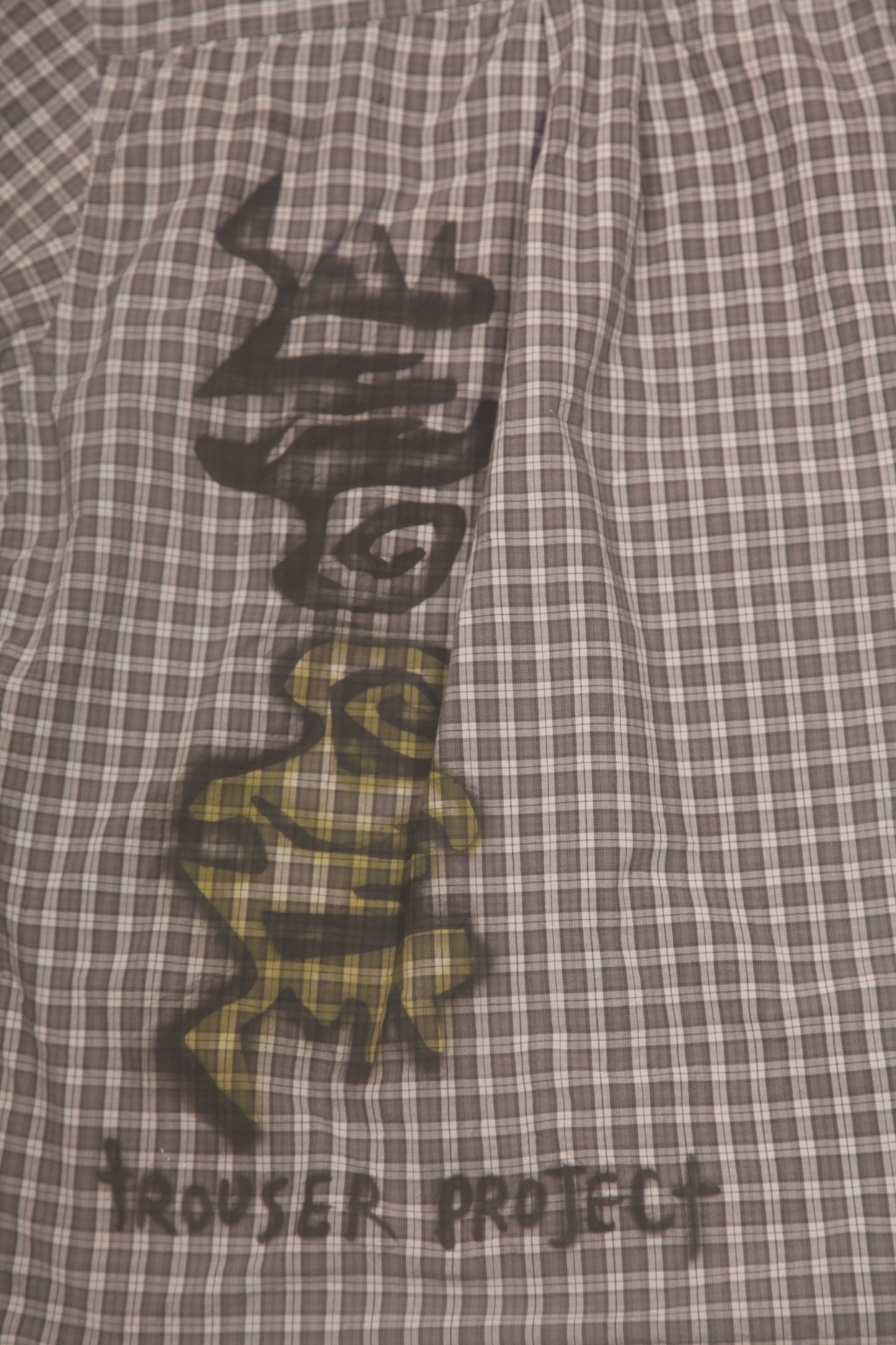Boxy Chequered Shirt Upcycled Design (S)