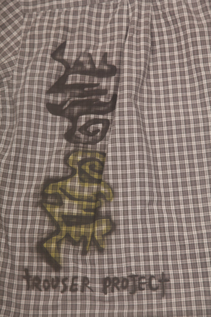 Boxy Chequered Shirt Upcycled Design (S)