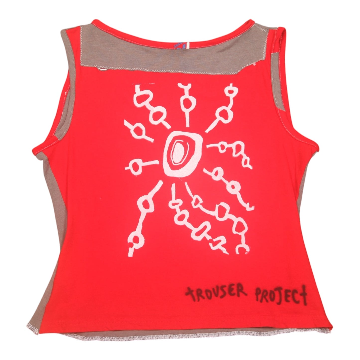 Reworked Screenprint Vest Top (UK10/12)