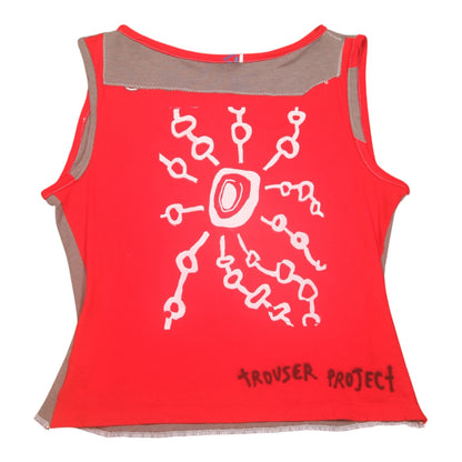 Reworked Screenprint Vest Top (UK10/12)