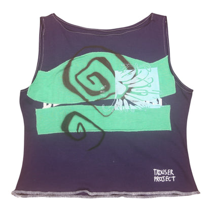 Reworked Screenprint Vest Top (UK12/14)