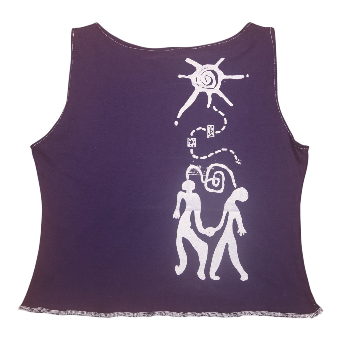 Reworked Screenprint Vest Top (UK12/14)