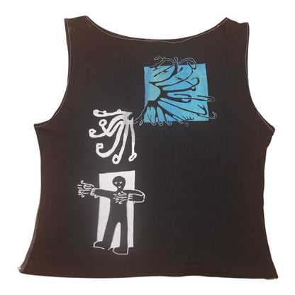 Reworked Screenprint Vest Top (UK10/12)