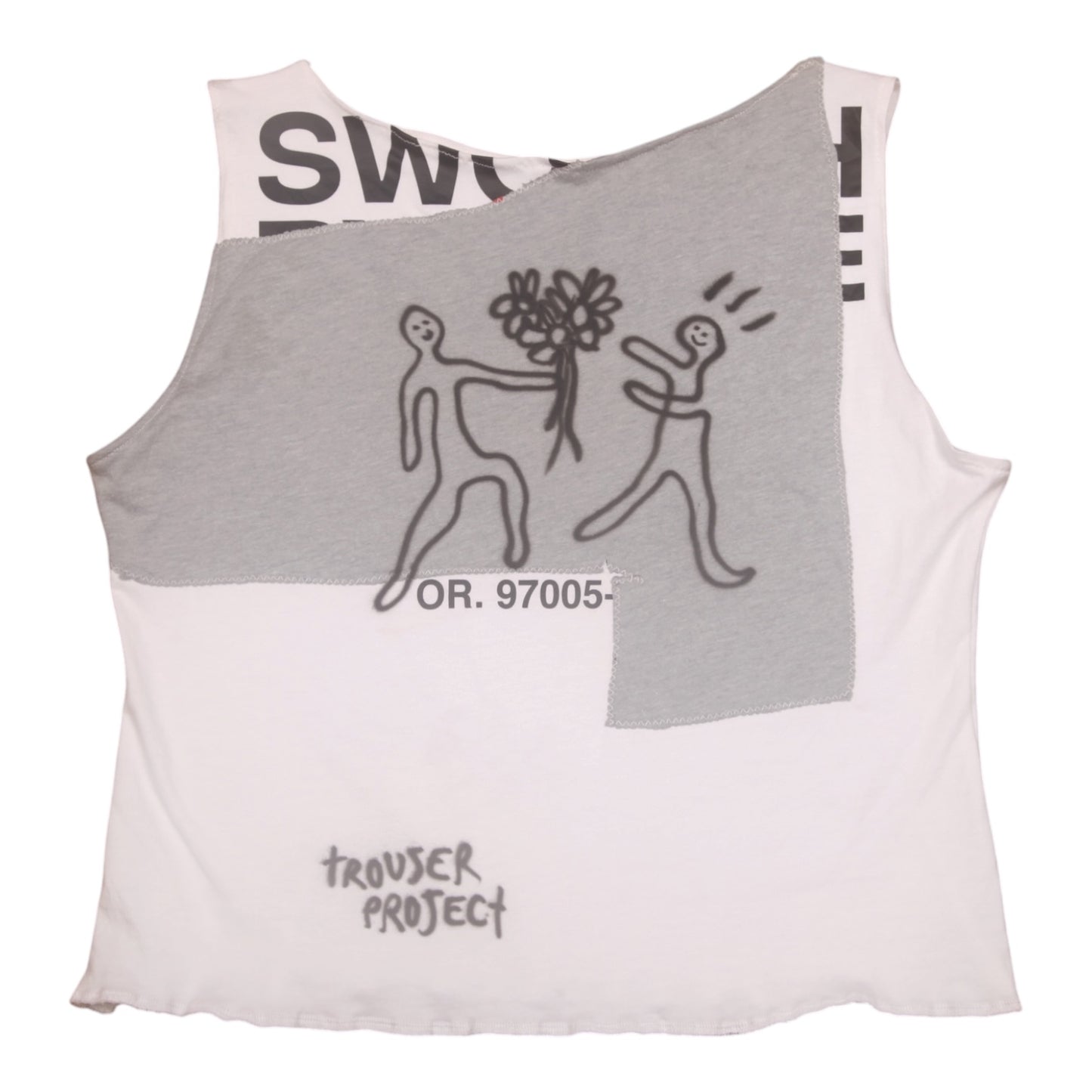 Reworked Screenprint Vest Top (UK12/14)