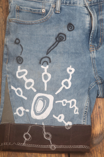 Upcycled Vintage Shorts (W34)