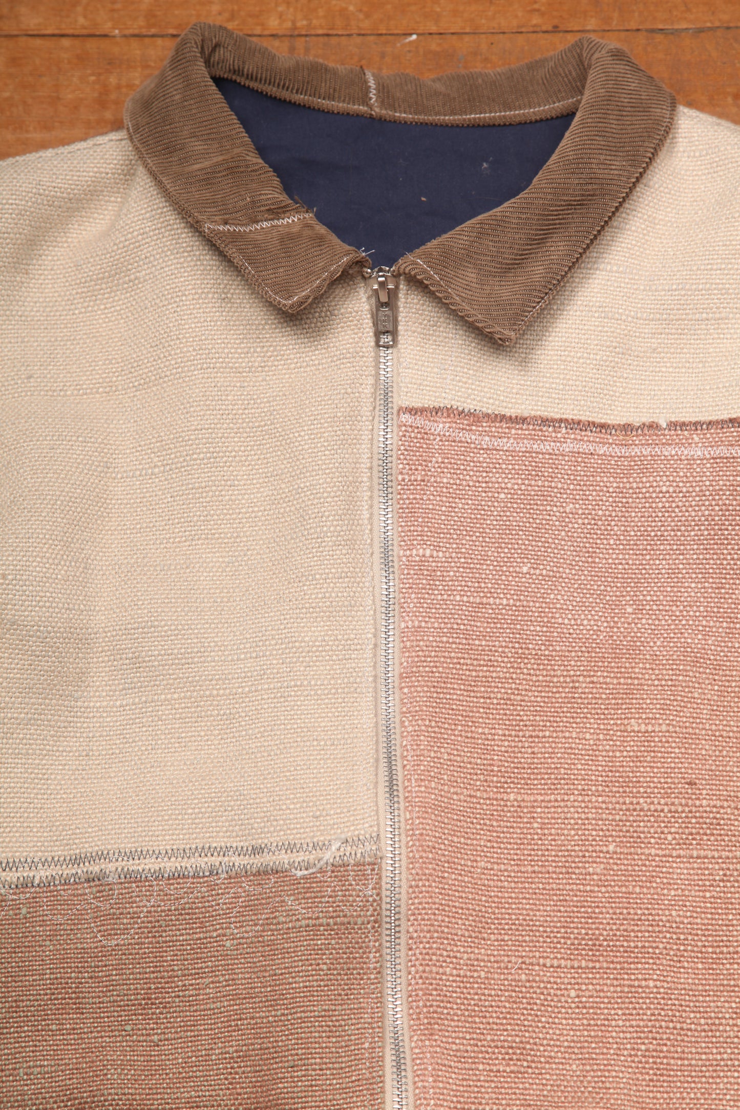 Linen Patchwork Jacket (M)