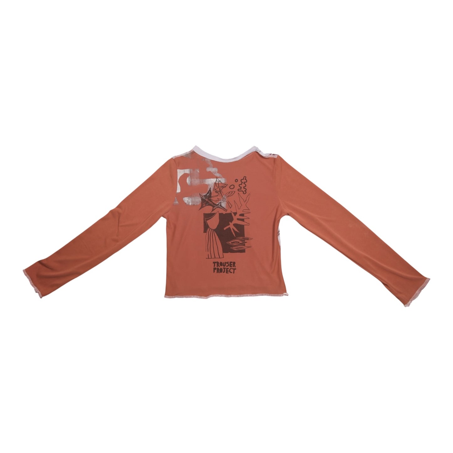 Long Sleeve Screenprint Fitted Tee (UK8/10)
