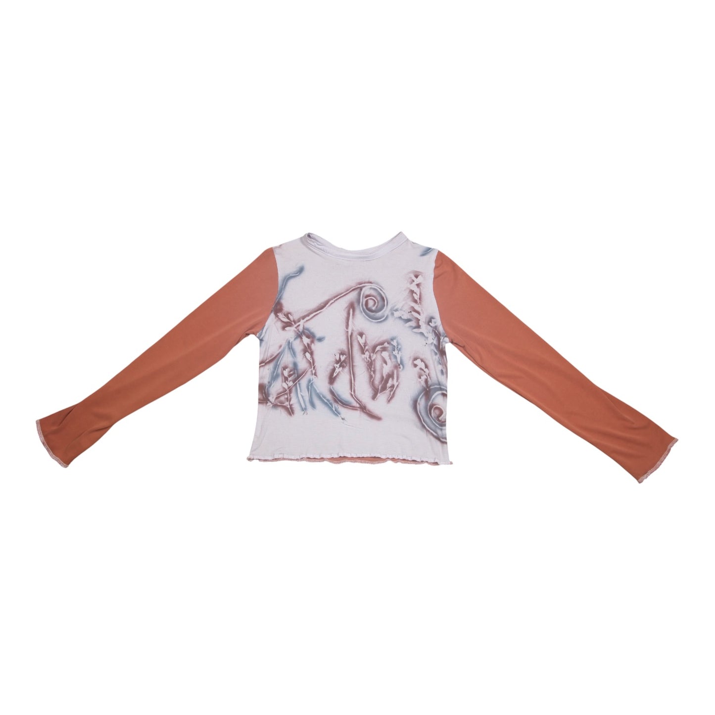 Long Sleeve Screenprint Fitted Tee (UK8/10)