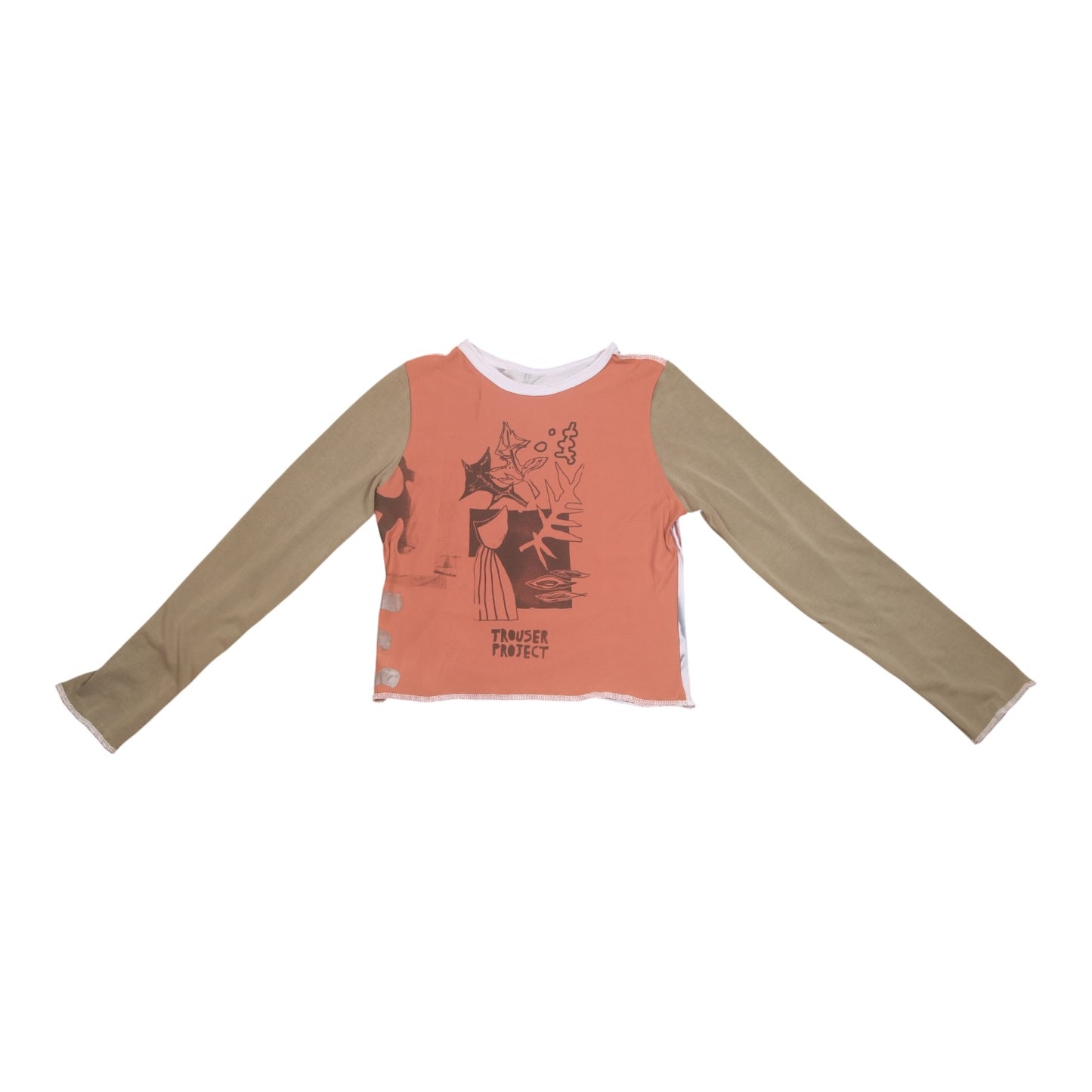 Long Sleeve Screenprint Fitted Tee (UK8/10)
