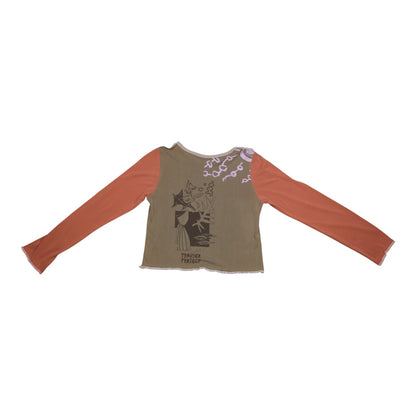Long Sleeve Screenprint Fitted Tee (UK10/12)