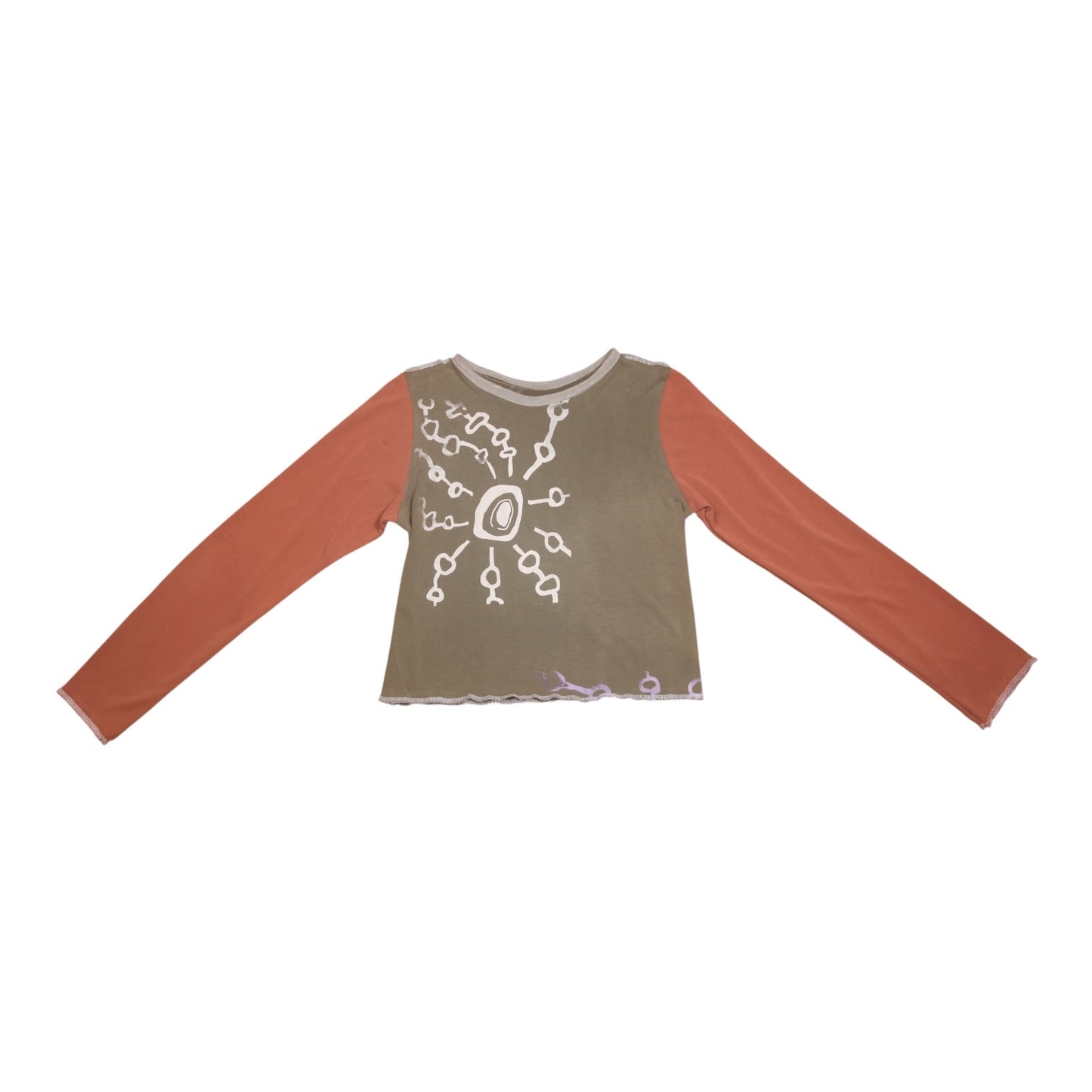 Long Sleeve Screenprint Fitted Tee (UK10/12)