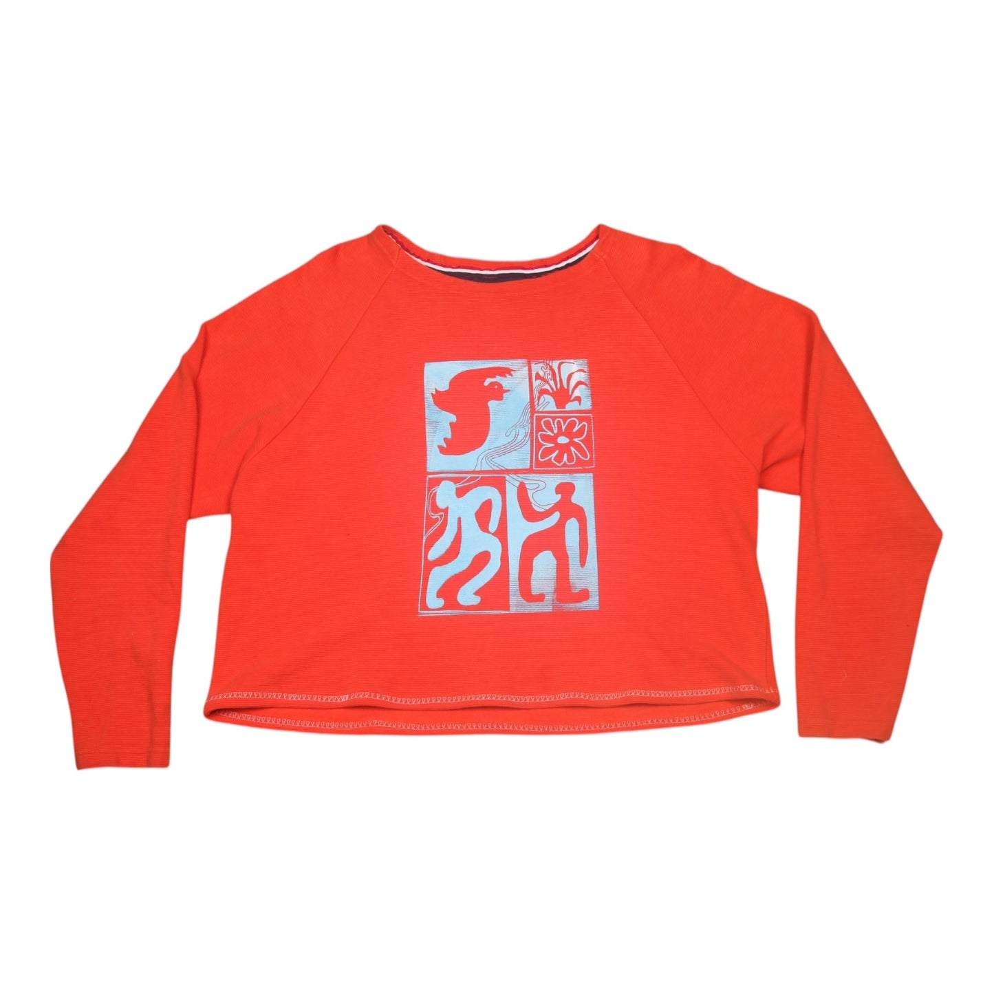 Upcycled Orange Jumper (L)