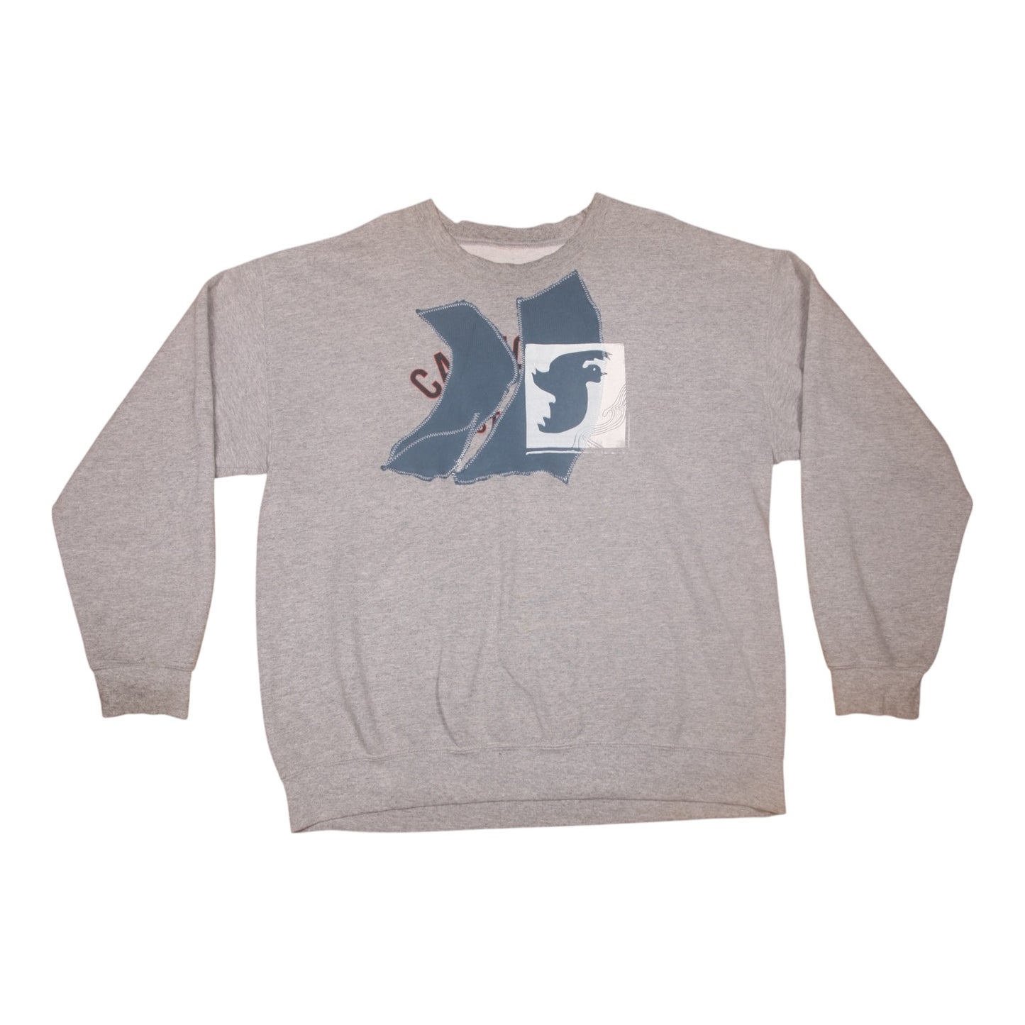 Upcycled Grey Pullover Jumper (XL)