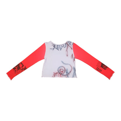 Long Sleeve Screenprint Fitted Tee (UK10/12)
