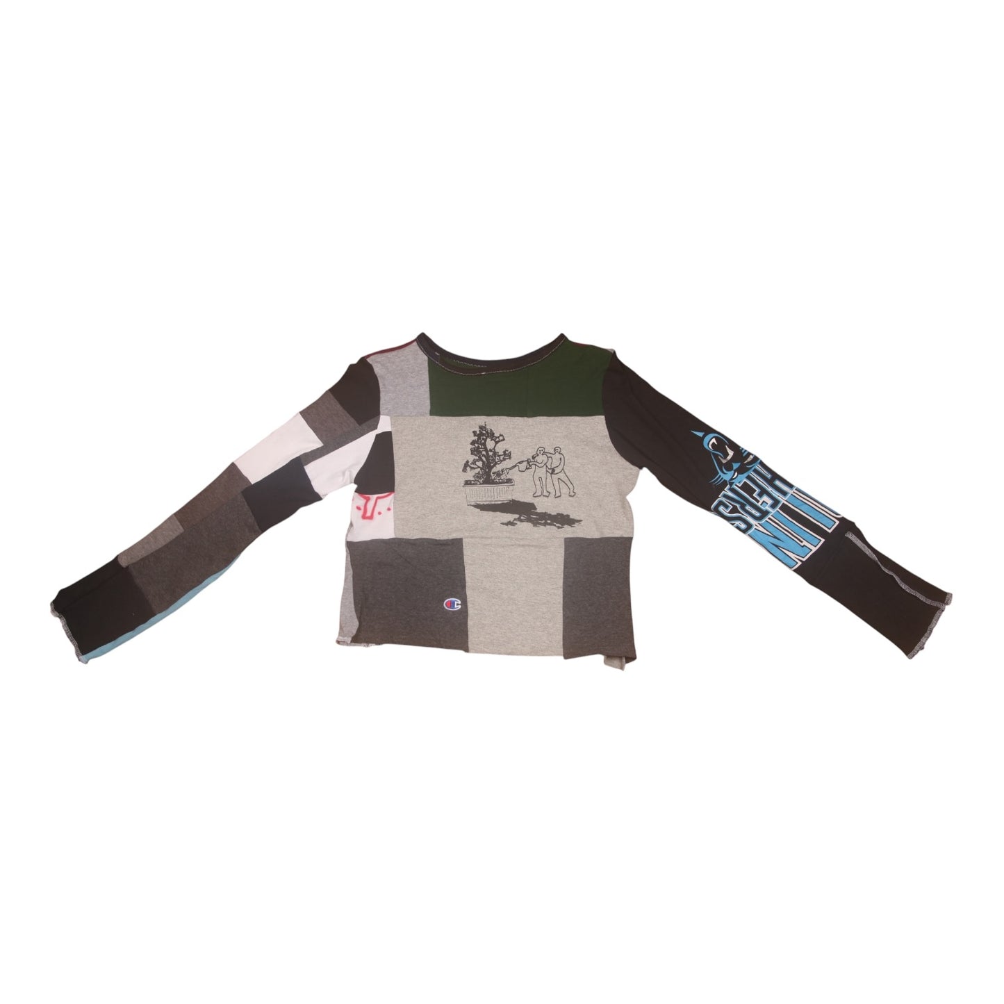 Long Sleeve Screenprint Fitted Tee (UK10/12)