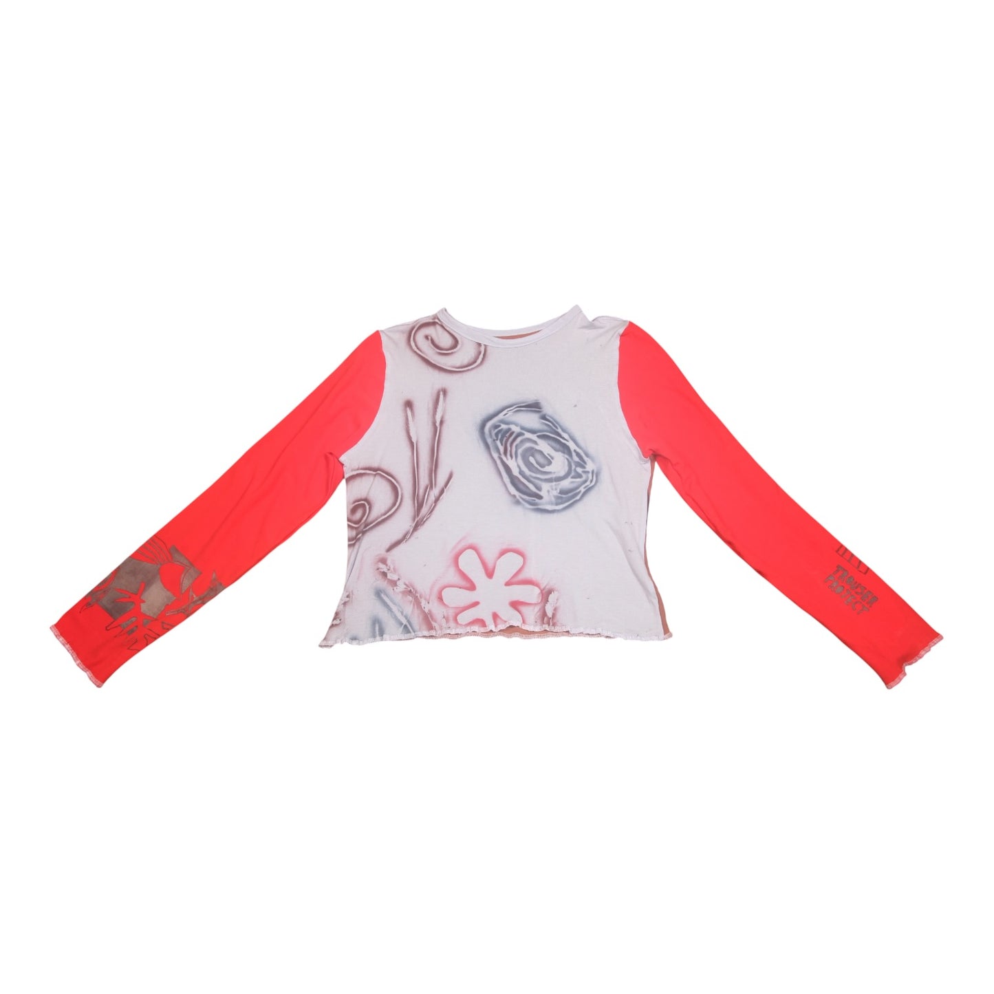 Long Sleeve Screenprint Fitted Tee (UK12/14)