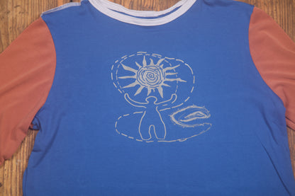 Long Sleeve Screenprint Fitted Tee (UK14/16)