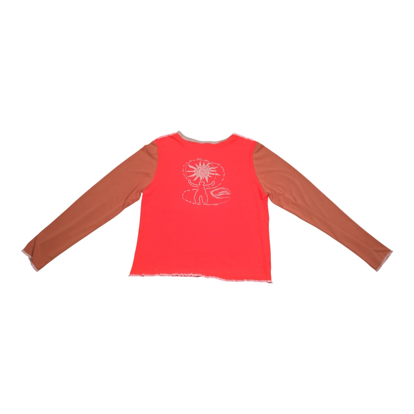 Long Sleeve Screenprint Fitted Tee (UK14/16)