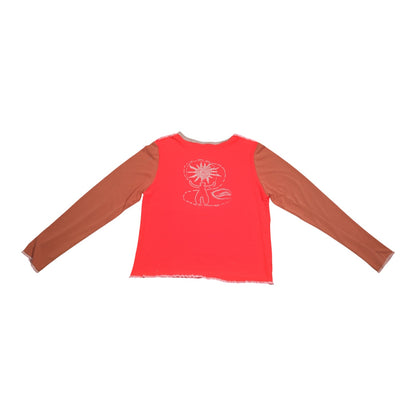 Long Sleeve Screenprint Fitted Tee (UK14/16)