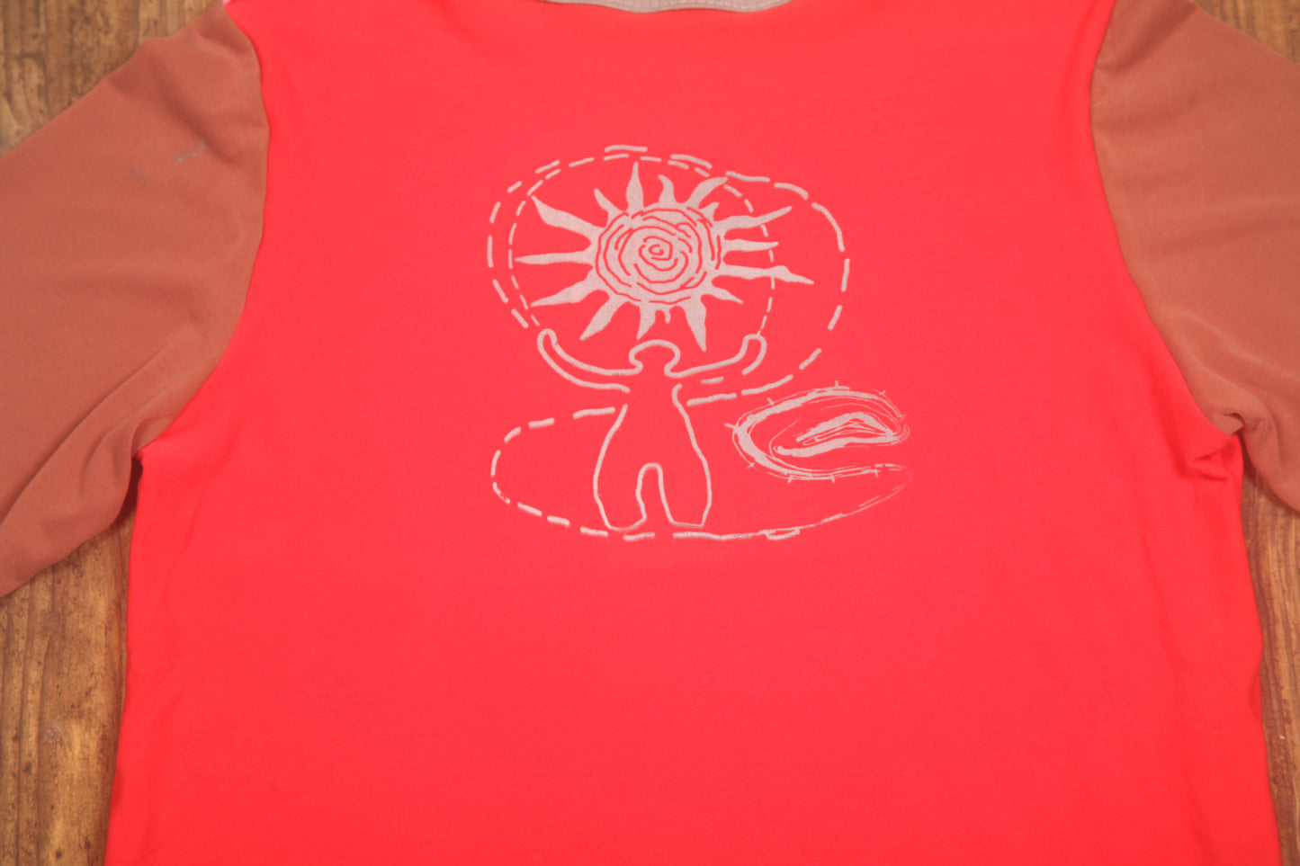 Long Sleeve Screenprint Fitted Tee (UK14/16)
