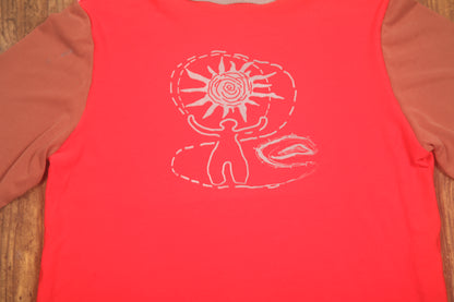 Long Sleeve Screenprint Fitted Tee (UK14/16)