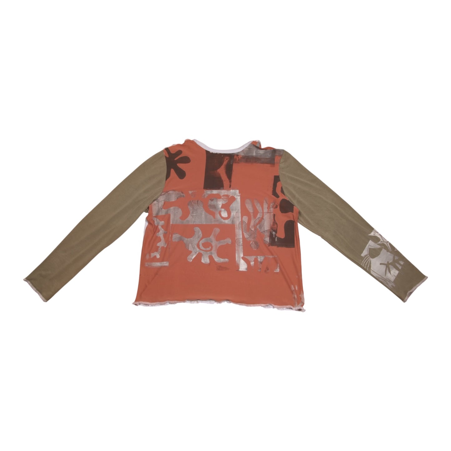 Long Sleeve Screenprint Fitted Tee (UK16/18)