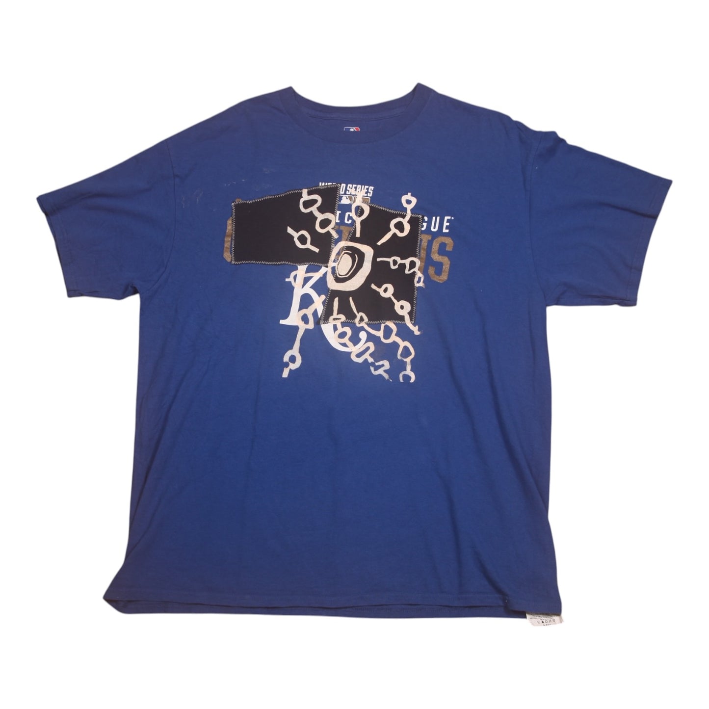Upcycled Illustrated Screenprint T-shirt (L)