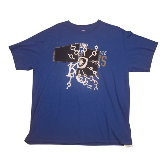 Upcycled Illustrated Screenprint T-shirt (L)