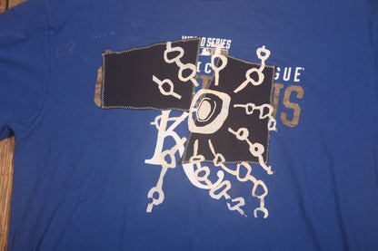 Upcycled Illustrated Screenprint T-shirt (L)