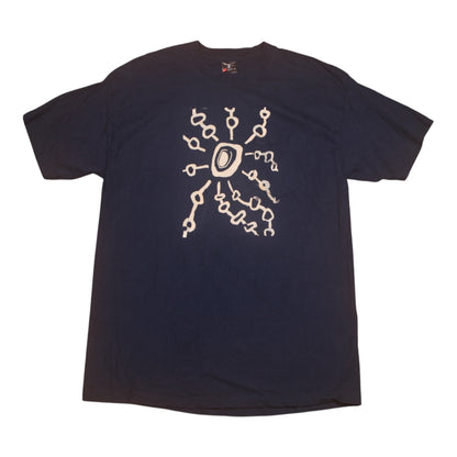 Upcycled Illustrated Screenprint T-shirt (M)