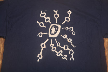 Upcycled Illustrated Screenprint T-shirt (M)