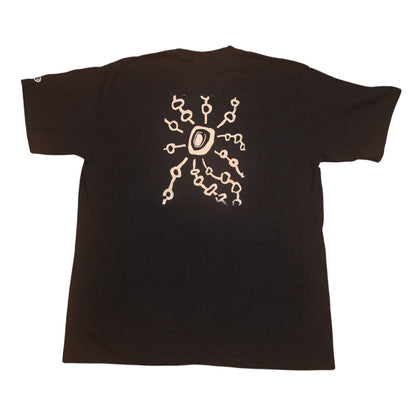 Upcycled Illustrated Screenprint T-shirt (L)
