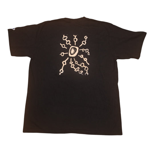 Upcycled Illustrated Screenprint T-shirt (L)